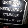 Automatic Die Cutter Heidelberg Cylinder Size 18 inch 23 inch faceplate